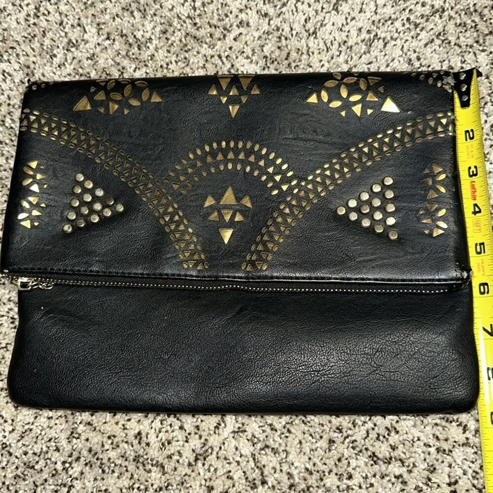 MMS Black And Gold Clutch